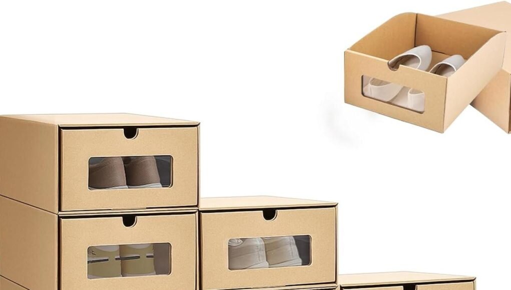 Cardboard Shoe Boxes with Lids-USA