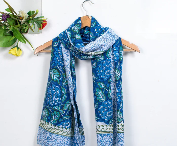 block print scarf